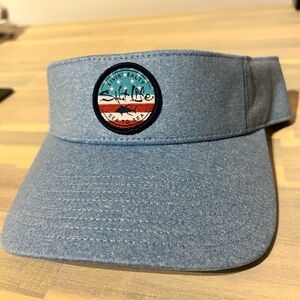 Salt Life Men’s Chambray Tuna State Visor NWT Sz O Light Blue Adjustable